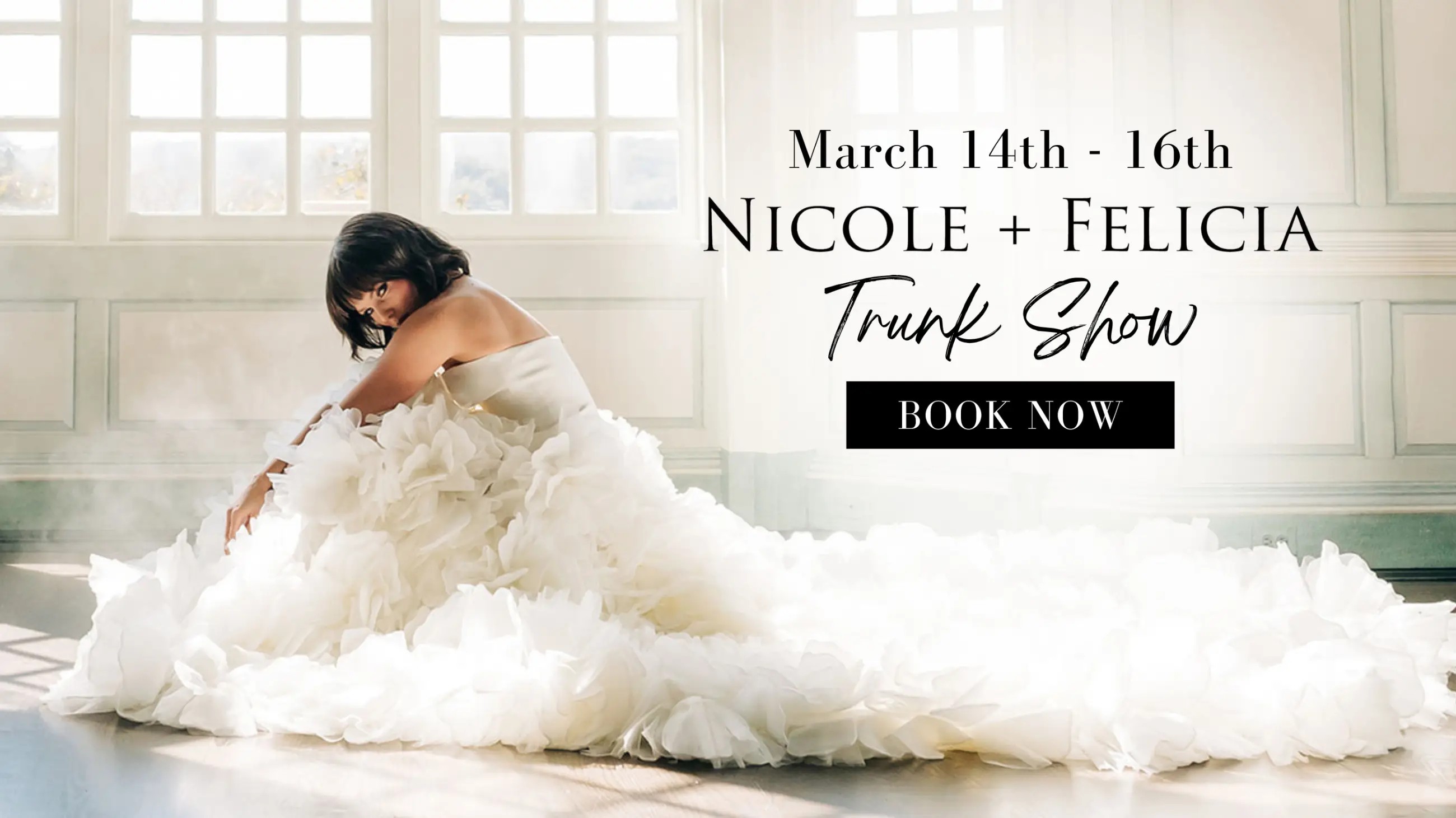 Nicole + Felicia Trunk Show at Studio I Do Bridals in Virginia Beach, VA